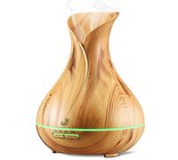 Likemylux Diffuseur d'Huiles Essentielles 400ml, Humidificateur Ultrasonique Diffuseur Aromathérapie 7 Couleurs Changeables LED Brume Fraîche Arôme Diffuseur de Parfum Electrique pour Spa