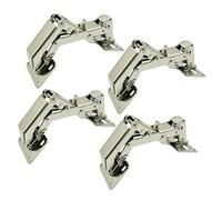 LIKERAINY 165 Degré Charnière à Visser avec Amortisseur Charnieres Fermeture Douce pour Portes Épaisses de Meubles Armoires Cuisine Lot de 4