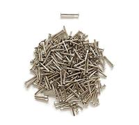 LIKERAINY Lot de 150 Vis de Connexion avec Boulon Connecteur Fileté à Douille M5 pour Fixation de Porte Lit Armoire en Bois Meuble de Cuisine Relieuse Plaqué Nickel Ajustable 35-45mm