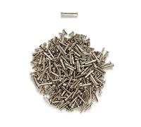 LIKERAINY Lot de 150 Vis de Connexion avec Boulon Connecteur Fileté à Douille M5 pour Fixation de Porte Lit Armoire en Bois Meuble de Cuisine Relieuse Plaqué Nickel Ajustable 30-40mm