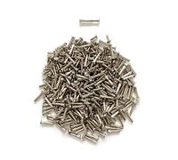 LIKERAINY Lot de 200 Vis de Connexion avec Boulon Connecteur Fileté à Douille M5 pour Fixation de Porte Lit Armoire en Bois Meuble de Cuisine Relieuse Plaqué Nickel Ajustable 25-35mm