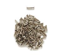 LIKERAINY Lot de 75 Vis de Connexion avec Boulon Connecteur Fileté à Douille M7,4 pour Fixation de Porte Lit Armoire en Bois Meuble de Cuisine Relieuse Plaqué Nickel Ajustable 30-39mm