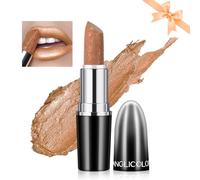 Likesing 1 Pièces Rouge a Levre Pailleté Longue Tenue Rouge a Levre Nude Rose Rouges à Lèvres Sans Transfert Brillant à Lèvres Rouge Lip Gloss Lipstick Kit Coffret Cadeau Femme Maquillage (10, 1)