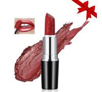 Likesing 1 Pièces Rouge a Levre Pailleté Longue Tenue Rouge a Levre Nude Rose Rouges à Lèvres Sans Transfert Brillant à Lèvres Rouge Lip Gloss Lipstick Kit Coffret Cadeau Femme Maquillage (12, 1)