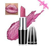 Likesing 1 Pièces Rouge a Levre Pailleté Longue Tenue Rouge a Levre Nude Rose Rouges à Lèvres Sans Transfert Brillant à Lèvres Rouge Lip Gloss Lipstick Kit Coffret Cadeau Femme Maquillage (15, 1)