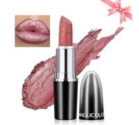 Likesing 1 Pièces Rouge a Levre Pailleté Longue Tenue Rouge a Levre Nude Rose Rouges à Lèvres Sans Transfert Brillant à Lèvres Rouge Lip Gloss Lipstick Kit Coffret Cadeau Femme Maquillage (01, 1)