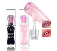 Likesing 2 Pièces Lot Rouge a Levre Pailleté Noir Longue Tenue Magique Change Couleur Rouge a Levre Sans Transfert Rouges à Lèvres Brillant à Lèvres Lip Gloss Oil Lipstick Kit Maquillage Femme Cadeau