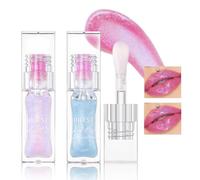 Likesing 2 Pièces Lot Rouge a Levre Pailleté Noir Longue Tenue Magique Change Couleur Rouge a Levre Sans Transfert Rouges à Lèvres Brillant à Lèvres Lip Gloss Oil Lipstick Kit Maquillage Femme Cadeau