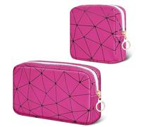 Likesing Sac menstruel pour adolescentes, sac de rangement pour serviettes hygiéniques en cuir, sac portable pour serviettes menstruelles, petite trousse de maquillage, rose rouge, Mode