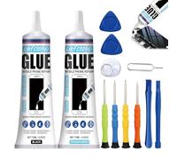 LIKFCBOND 2 Pièces 15ML Colle Ecran Smartphone, Colle pour Telephone Portable, Convient pour coller Les Écrans de Téléphones Portables Tablettes Ordinateurs Portables Appareils Photo etc