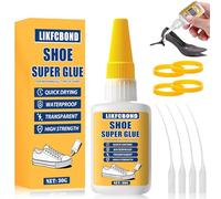 LIKFCBOND 30g Colle Chaussures Extra Forte, Colles de Chaussure Réparation Imperméable, Transparent Adhésif Chaussures Colle Semelle,Professionnelle pour Chaussures de Sport Chaussures, Cuir et Bottes