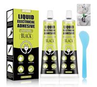 LIKFCBOND Isolant Electrique Liquide, Caoutchouc Liquide Noir, Pate Revetement pour Câbles, Séchage Rapide et Imperméable, Colle Isolante Electrique Convient à Tous les Types de Câbles et électriques