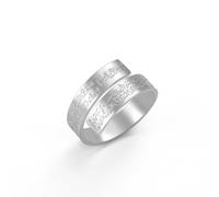 LIKGREAT Bague Ayatul Kursi Réglable en Acier Inoxydable Bague avec Verset du Coran en Calligraphie Arabe Bijou Islamique de Protection de la foi Musulmane pour l'Aïd al-Fitr et le Ramadan (Argent)