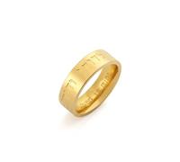 LIKGREAT Bague Juive Hébraïque Bague de Bénédiction Bague Religieuse Judaïsme Kabbale Bague de Protection Chance Amulette Bijoux en Acier Inoxydable Cadeaux pour Hommes Femmes (20, Gold)