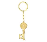 LIKGREAT Porte-clés e Saint Benoît Bijoux Médaille Catholique d’Exorcisme Amulette de Protection Religieuse Accessoire de Sac en Acier Inoxydable