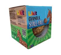 Likit Granola Stall-Ball Friandises pour cheval 1,6 kg | Saveurs pomme, baies, menthe poivrée, mélasse | Longue durée, anti-ennui et anti-stress | 1,6 kg