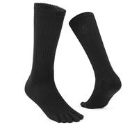 likloks Chaussettes à Orteils pour Hommes et Femmes - Chaussettes de Course et de Randonnée Athlétiques à Cinq Doigts avec Rembourrage et Soutien de la Voûte Plantaire, Taille S (1 Paire)