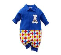 LIKPOJA Ensemble de vêtements pour nouveau-né unisexe pour bébé - Combinaison d'été à manches longues - Barboteuse pour bébé garçon et fille, Éléphant P, 0-3 mois