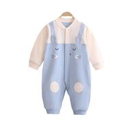 LIKPOJA Grenouillère unisexe à manches longues pour bébé garçon fille vêtements d'été une pièce bébé lapin barboteuse pour bébé cadeaux de Pâques, Lapin F, 3-6 mois
