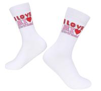 LIKUNGOU J’aime Mon Copain Chaussettes Assorties pour Couple Copine Saint-Valentin Amour Cadeaux pour Elle (i love my girlfriend)