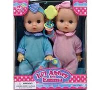 Lil Abbey and Emma Twin Baby Dolls - with Accessories Multicolore G