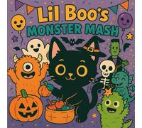 Lil Boo Monster Mash : Coloring Book: halloween coloring book for kids ages 3-8, coloring book with story for kids, cat coloring pages