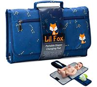 Lil Fox Matelas à langer portable pour sac à langer ou table à langer Matelas à langer à une main Cadeau de fête prénatale Essentiels pour nouveau-né Unisexe