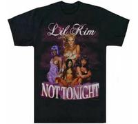 Lil Kim Mens T-Shirt Casual Cotton Unisex Black Tees Tops 3XL
