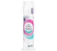 Lil-Lets Lot de 100 tampons ronds en coton, certifiés biologiques, 100% pure laine, doux et absorbants, doux pour la peau, testés dermatologiquement