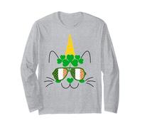 Lil Miss Irish Caticorn Vert St Patrick Chat Licorne Manche Longue