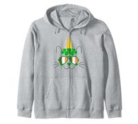 Lil Miss Irish Caticorn Vert St Patrick Chat Licorne Sweat à Capuche