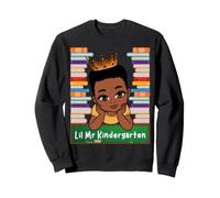 Lil Mr Kindergarten Prince Black Boy School Mélanine pour Tout-Petits Sweatshirt