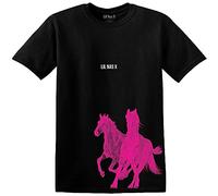 Lil Nas X T Shirt Rose Horses Logo Nouveau Officiel Homme Noir Size M