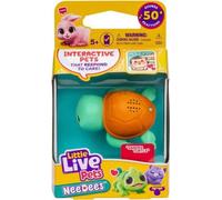 Lil' Needees - MOOSE TOYS - LITTLE LIVE PETS - Animaux interactifs de poche, avec sons et réactions - Modele de peluche aléatoire