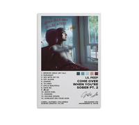 Lil Peep - Come Over When You're Sober Pt 2 Album Cover Art Poster Peinture décorative Toile Art mural Salon Poster Chambre Peinture Art mural Impression d'image moderne Décoration de chambre