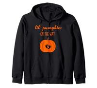 Lil' Pumpkin on The Way Chemises de Citrouille de maternité d'halloween Sweat à Capuche
