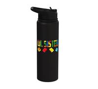 Lil Sister Master Builder Blocs de construction d'anniversaire Famille Stainless Steel Insulated Water Bottle