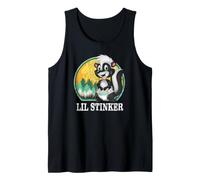 Lil Stinker Mouffette dans Une Couche Motif Camp d'été rétro Débardeur