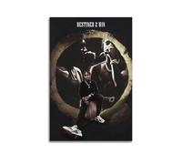 Lil Tjay Destined 2 Win Couverture d'album signée Limited, couverture d'album de musique, chanteuse pop hip-hop rap rap affiche de musique sur toile murale esthétique pour fille et garçon, adolescent