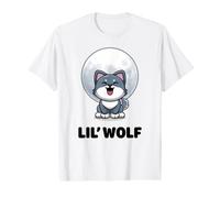 Lil' Wolf Cute Adorable Kawaii Loup Animaux Petit Loup T-Shirt Graphique avec Valeur