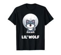 Lil' Wolf Cute Adorable Kawaii Loup Animaux Petit Loup T-Shirt Graphique avec Valeur