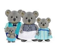 Li'l Woodzeez - Canberra Koala Family - Jeu de 5 pièces avec figurines d'animaux miniatures et livre d'histoires - Jouets et accessoires pour animaux pour les enfants de 3 ans et plus