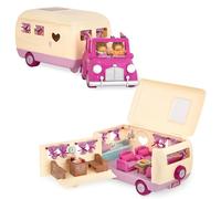 Li'l Woodzeez - Jeu de figurines d'animaux - Voiture-jouet et camping-car - Jeu pour enfants - Meubles pour maison de poupée - 3 ans et +