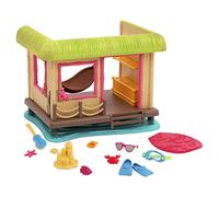 Li'l Woodzeez - Jouet Sunshine Tiki Hut - Ensemble de Figurines Plage pour Enfants, 3 Years +