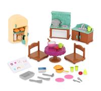 Li'l Woodzeez - Set de Cuisine campagnarde - Meubles pour poupées - Accessoires pour Maisons de Jeu - Jeu pour Enfants - 3 Ans et +