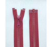 LIL YKK Fermeture éclair en plastique - Dents n° 5 - Taille moyenne - Divisible (527 bordeaux, 58 cm)