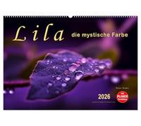 Lila - die mystische Farbe (Wandkalender 2026 DIN A2 quer), CALVENDO Monatskalender: Die Farbe Lila, mystisch und unergründlich, Verbindung zwischen warmen Rot und kalten Blau.