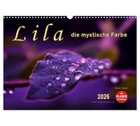 Lila - die mystische Farbe (Wandkalender 2026 DIN A3 quer), CALVENDO Monatskalender: Die Farbe Lila, mystisch und unergründlich, Verbindung zwischen warmen Rot und kalten Blau.