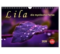 Lila - die mystische Farbe (Wandkalender 2026 DIN A4 quer), CALVENDO Monatskalender: Die Farbe Lila, mystisch und unergründlich, Verbindung zwischen warmen Rot und kalten Blau.