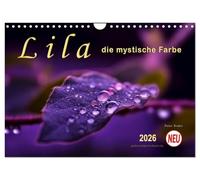 Lila - die mystische Farbe (Wandkalender 2026 DIN A4 quer), CALVENDO Monatskalender: Die Farbe Lila, mystisch und unergründlich, Verbindung zwischen warmen Rot und kalten Blau.